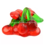 Cherry Gummeez - Crunchy, Cherry-Flavored Candy In The Shape Of Cherries With Stems And Leaves. Made With Real Fruit Juice And Natural Flavors.