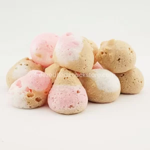 Neapolitan Taffeez: A Sweet Tri-Color Medley Of Chocolate, Vanilla, And Strawberry Flavors In Crunchy Candy Form.