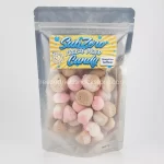 Neapolitan Taffeez: A Sweet Tri-Color Medley Of Chocolate, Vanilla, And Strawberry Flavors In Crunchy Candy Form.