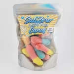 Sour Worm Gummeez - A Colorful And Chewy Assortment Of Sour Fruit-Flavored Gummy Worms, Perfect For Satisfying Your Sour Cravings.