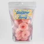 Watermelon Ringz: Vibrant, Gummy Fruit Rings Bursting With Juicy Watermelon Flavor, A Refreshing Sweet Treat.