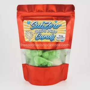 Frog Gummeez - a fun and fruity flavorful snack that's both cute and crunchy, perfect for satisfying your sweet tooth!