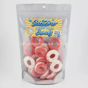 Cherry Ringz - Crunchy Freeze-Dried Cherry Ringz. Sweet And Tangy Gummy Rings That Burst With Cherry Flavor.