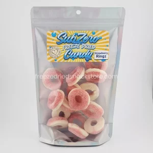 Strawberry Ringz - Crunchy, chewy and bursting with sweet and tangy strawberry flavor. Perfect snack for on-the-go.